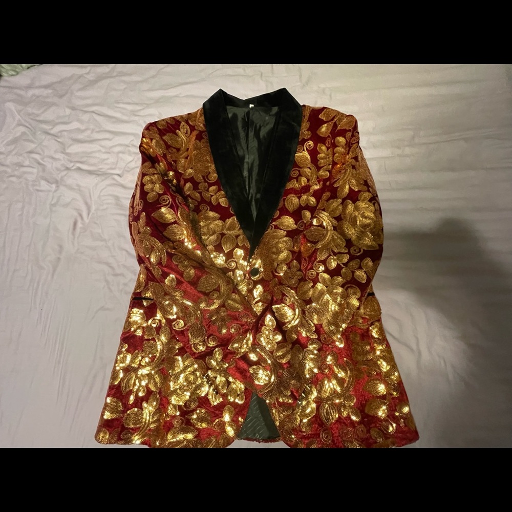 Tuxedo with sequins